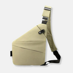 Anti-Theft Crossbody Organizer Bag with Hidden Zippers