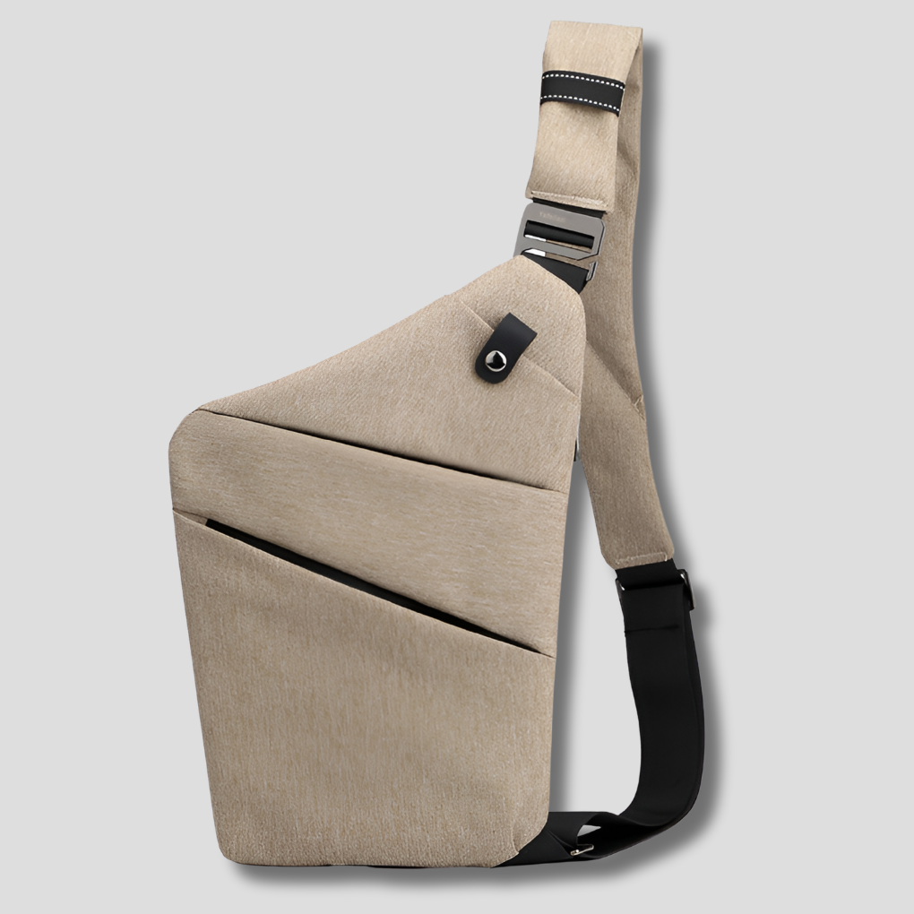 Anti-Theft Crossbody Organizer Bag with Hidden Zippers