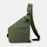 Anti-Theft Crossbody Organizer Bag with Hidden Zippers