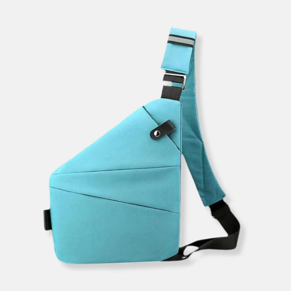Anti-Theft Crossbody Organizer Bag with Hidden Zippers