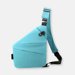 Anti-Theft Crossbody Organizer Bag with Hidden Zippers