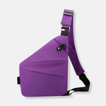 Anti-Theft Crossbody Organizer Bag with Hidden Zippers