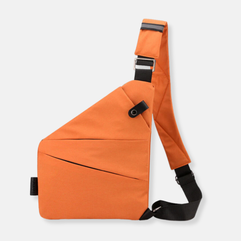 Anti-Theft Crossbody Organizer Bag with Hidden Zippers