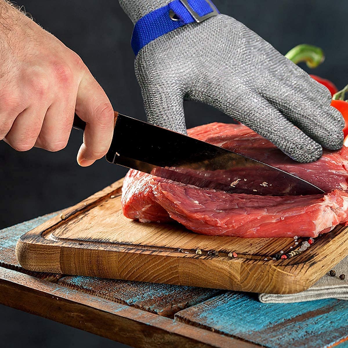 Food-Safe Cut-Resistant Stainless Steel Mesh Glove