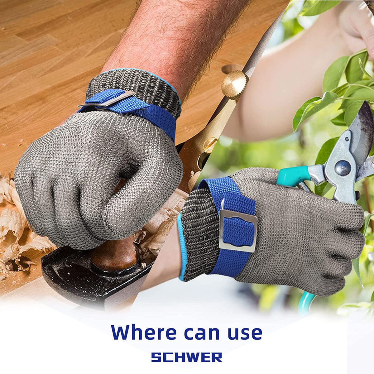 Food-Safe Cut-Resistant Stainless Steel Mesh Glove