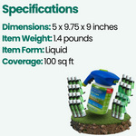Liquid Lawn Hydro Mousse Spray-On Grass Seed | Easy Application for Patchy Lawns & High-Traffic Areas