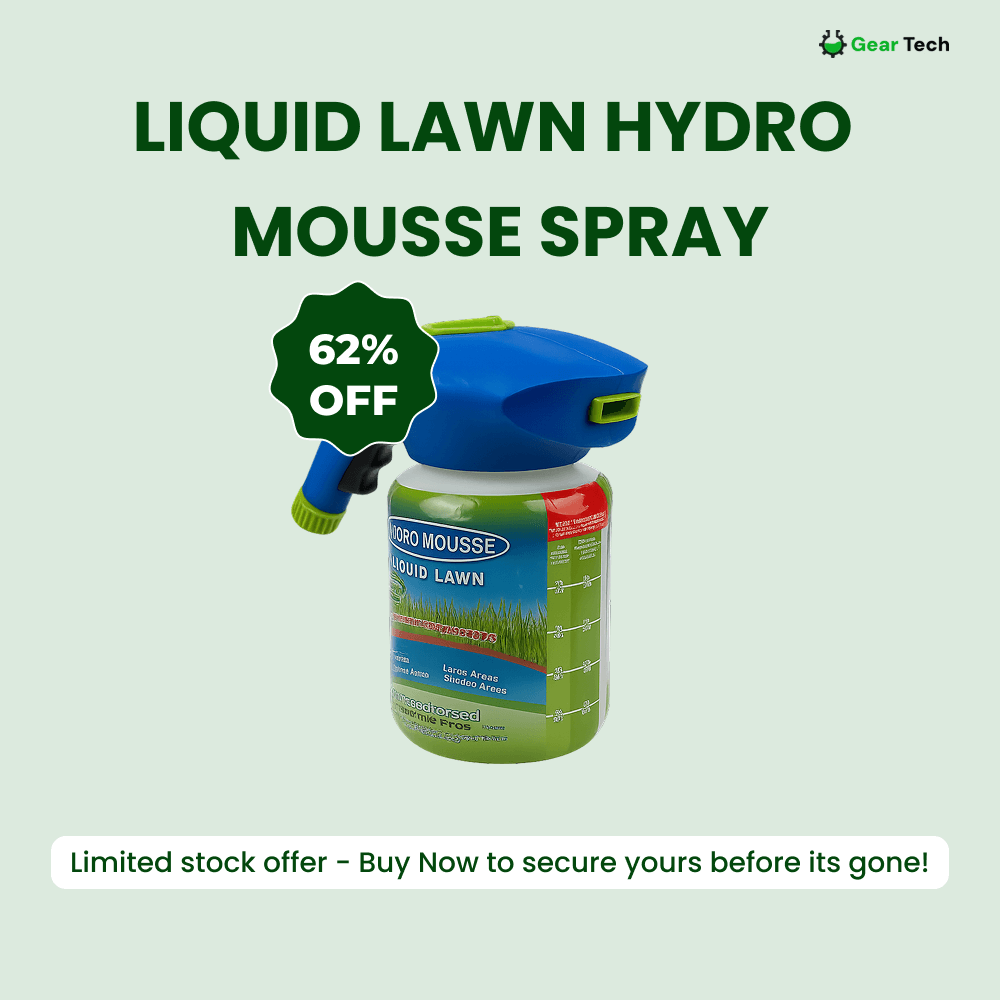 Liquid Lawn Hydro Mousse Spray-On Grass Seed | Easy Application for Patchy Lawns & High-Traffic Areas