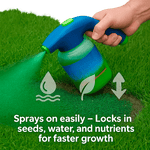 Liquid Lawn Hydro Mousse Spray-On Grass Seed | Easy Application for Patchy Lawns & High-Traffic Areas