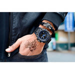 Men’s Military Watch with Analog-Digital Display and Features