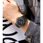 Men’s Military Watch with Analog-Digital Display and Features