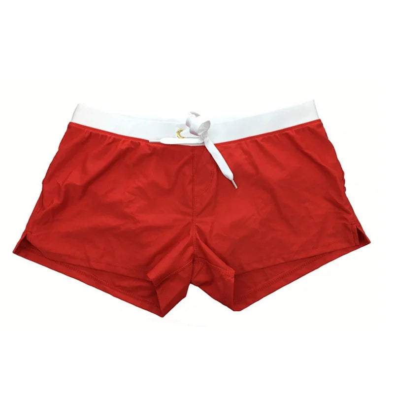 Men's Quick-Dry Swim Trunks with Drawstring Waist