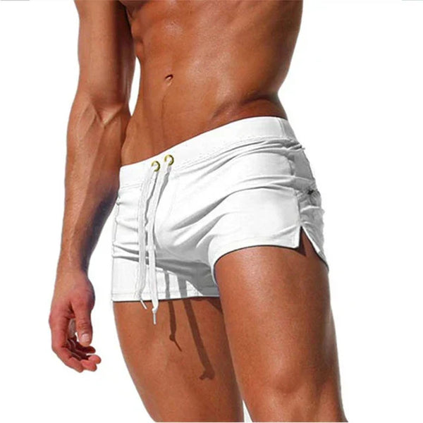 Men's Quick-Dry Swim Trunks with Drawstring Waist