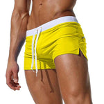 Men's Quick-Dry Swim Trunks with Drawstring Waist