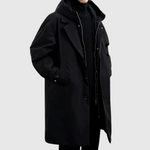 Men's Waterproof Trench Coat with Hood