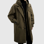 Men's Waterproof Trench Coat with Hood