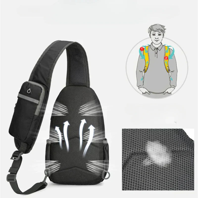 SecurePack | Anti-Theft Waterproof Multi-Pocket Shoulder Backpack – Lightweight Crossbody Travel Bag