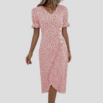 Floral Wrap Midi Dress for Women