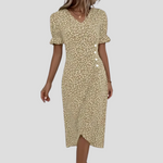 Floral Wrap Midi Dress for Women