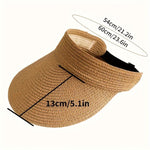 Women's Foldable Wide Brim Visor Hat