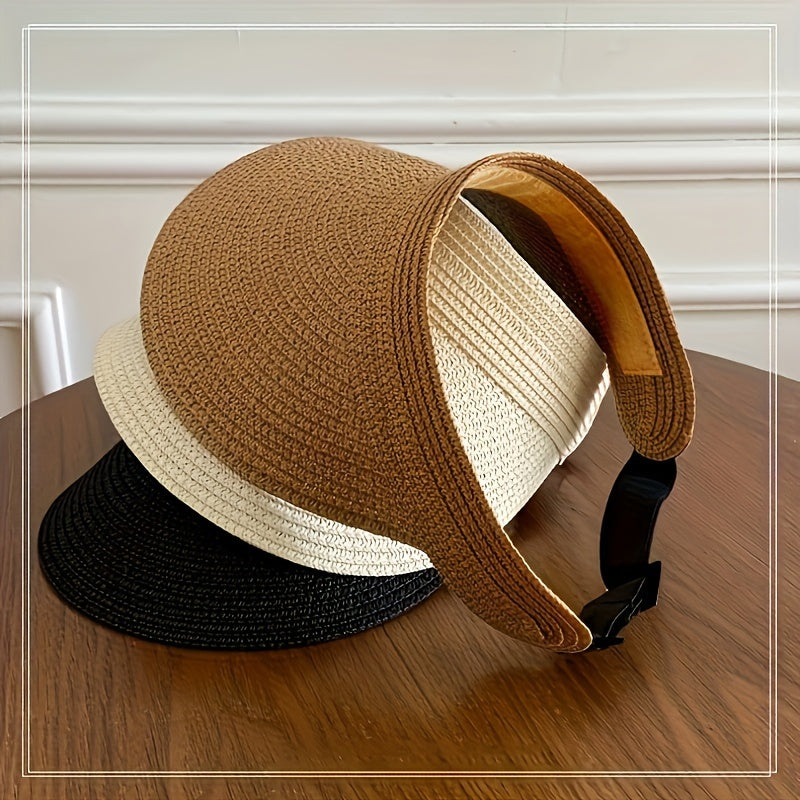 Women's Foldable Wide Brim Visor Hat