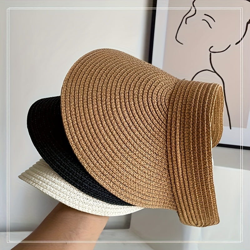 Women's Foldable Wide Brim Visor Hat