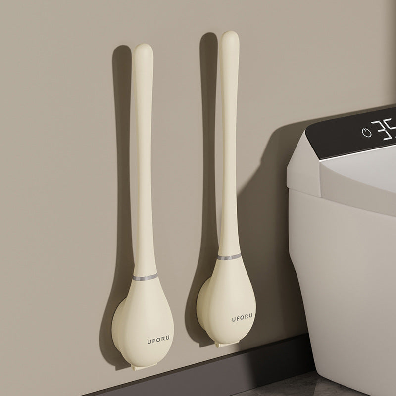 Contemporary Flexible Silicone Toilet Brush