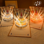 Handcrafted 3D Pop-up Birthday Card with LED Light and Music