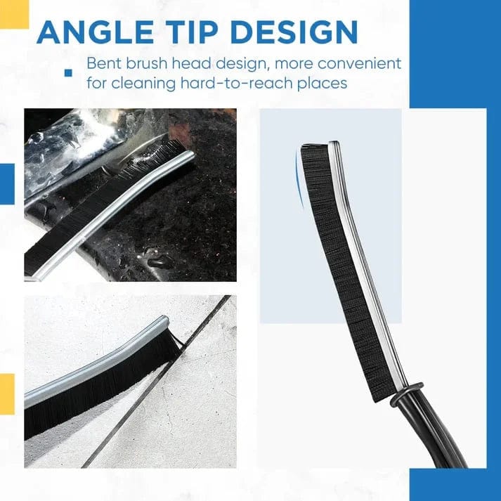 Hard Bristle Grout Cleaning Brush for Tiles & Bathrooms | Ergonomic Design for Kitchen & Bathroom Use | Effective Dirt Removal Tool