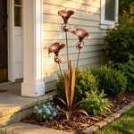 Handcrafted Garden Stake with Wind Chimes