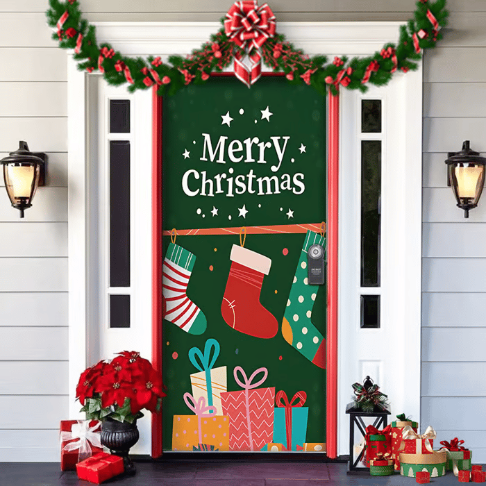 90x200cm Festive Door Decoration – Now Available at 50% OFF