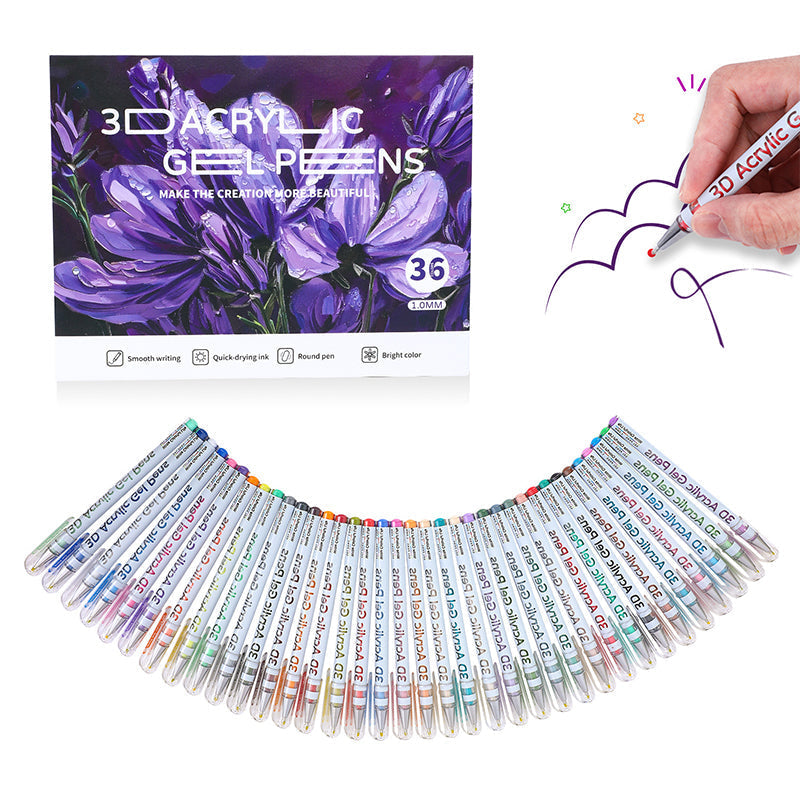 Vibrant Acrylic Gel Pens – 50% OFF