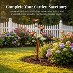Handcrafted Garden Stake with Wind Chimes