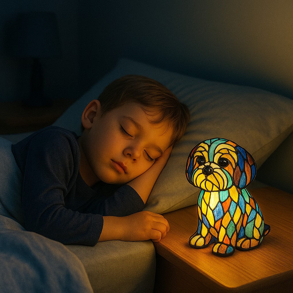 Handcrafted Dog Motif Lamp – Stylish Lighting for Dog Lovers