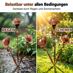 Handcrafted Garden Stake with Wind Chimes