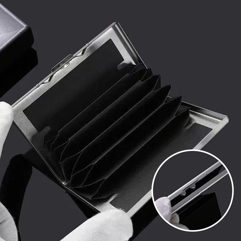 Ultra-Thin Card Holder with Theft and Demagnetization Protection
