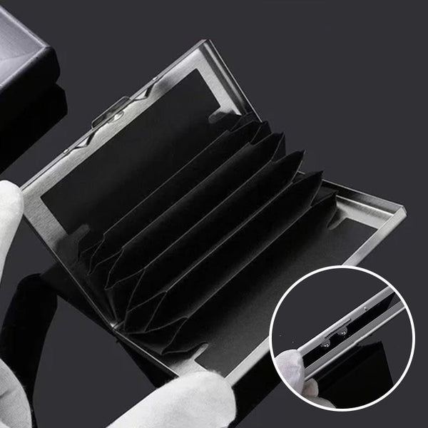 Ultra-Thin Card Holder with Theft and Demagnetization Protection