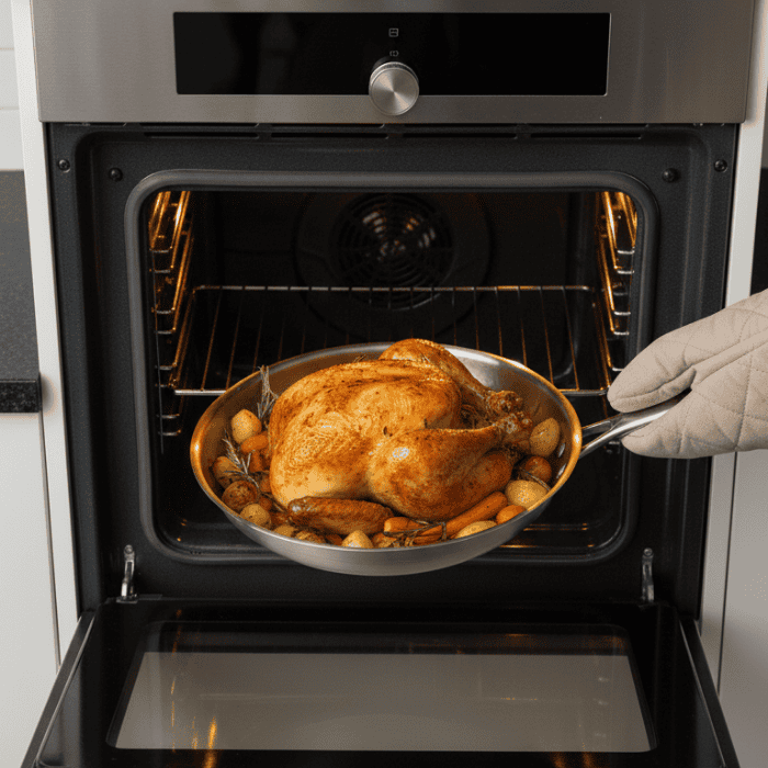 Premium Scratch-Resistant Titanium Frying Pan 2.0 - Coating-Free Design for Perfect Frying Results