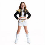 Black and Gold Glitter Women's Costume