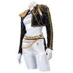 Black and Gold Glitter Women's Costume