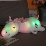Glowing Unicorn Plush Toy | Cuddly Companion with Rainbow LEDs | Ideal Gift for Children