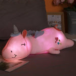 Glowing Unicorn Plush Toy | Cuddly Companion with Rainbow LEDs | Ideal Gift for Children