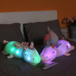 Glowing Unicorn Plush Toy | Cuddly Companion with Rainbow LEDs | Ideal Gift for Children