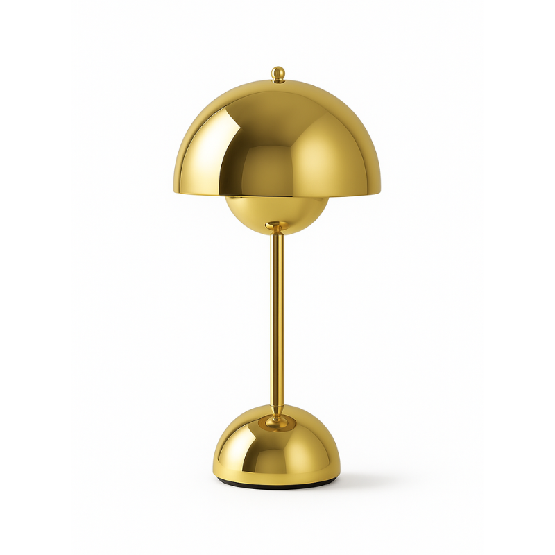 Scandinavian Design Lamp with Flower Glow