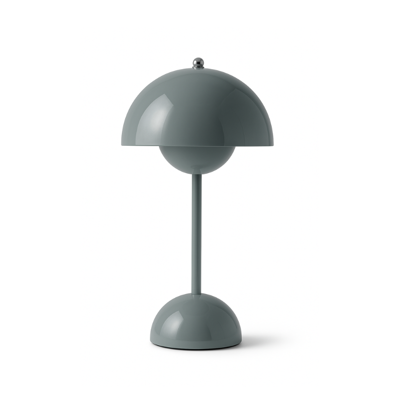 Scandinavian Design Lamp with Flower Glow