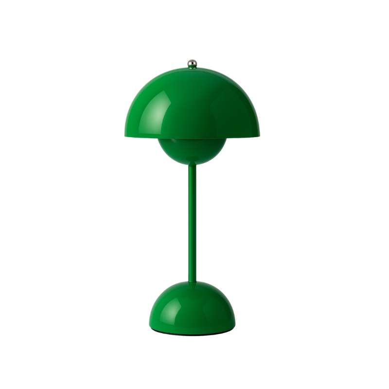 Scandinavian Design Lamp with Flower Glow
