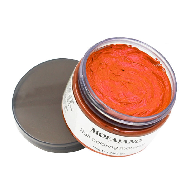 Water-Soluble Hair Color Wax with Plant Extracts for All Genders