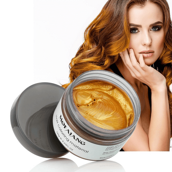 Water-Soluble Hair Color Wax with Plant Extracts for All Genders