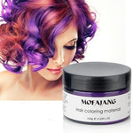 Water-Soluble Hair Color Wax with Plant Extracts for All Genders