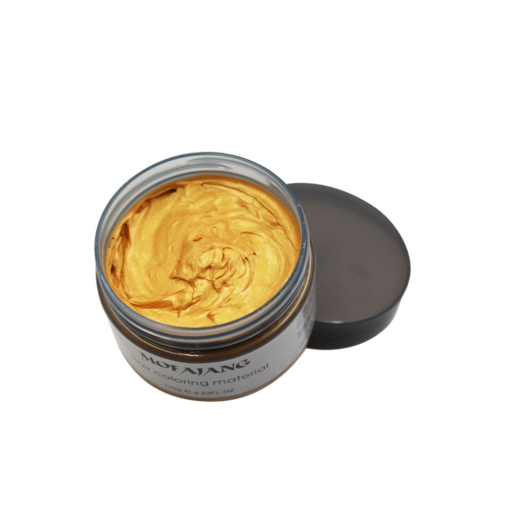 Water-Soluble Hair Color Wax with Plant Extracts for All Genders