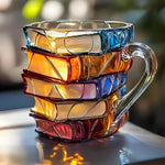 Colorful 3D Book Design Resin Mug